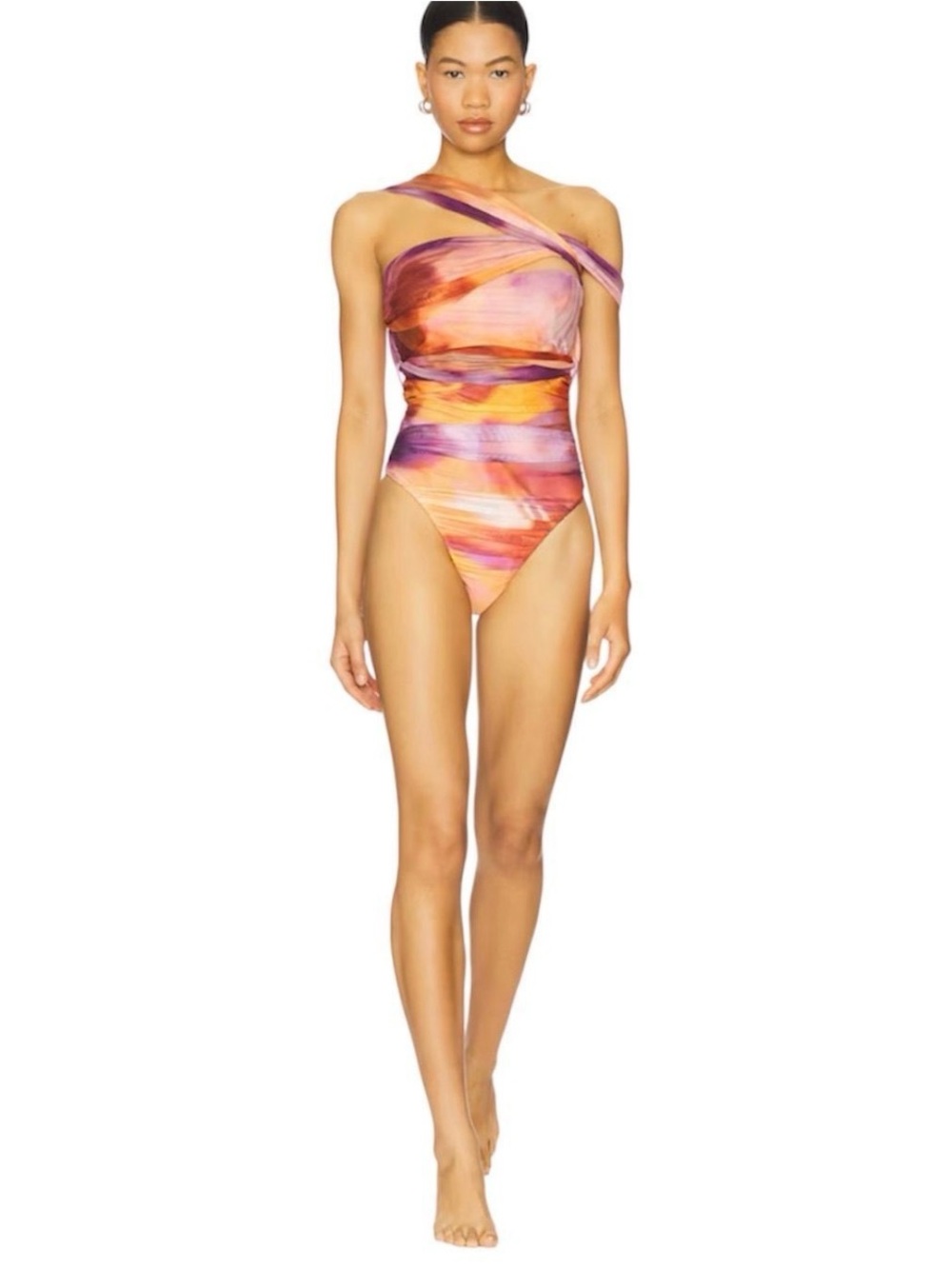 Andrea Iyamah Tika One Piece Swimsuit in Dandi Print